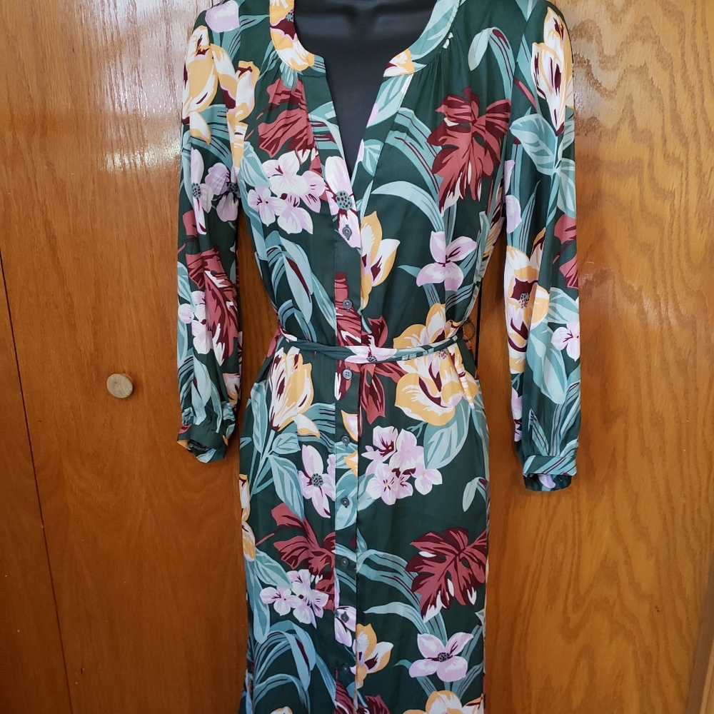Loft Floral Spring Dress/Kimono